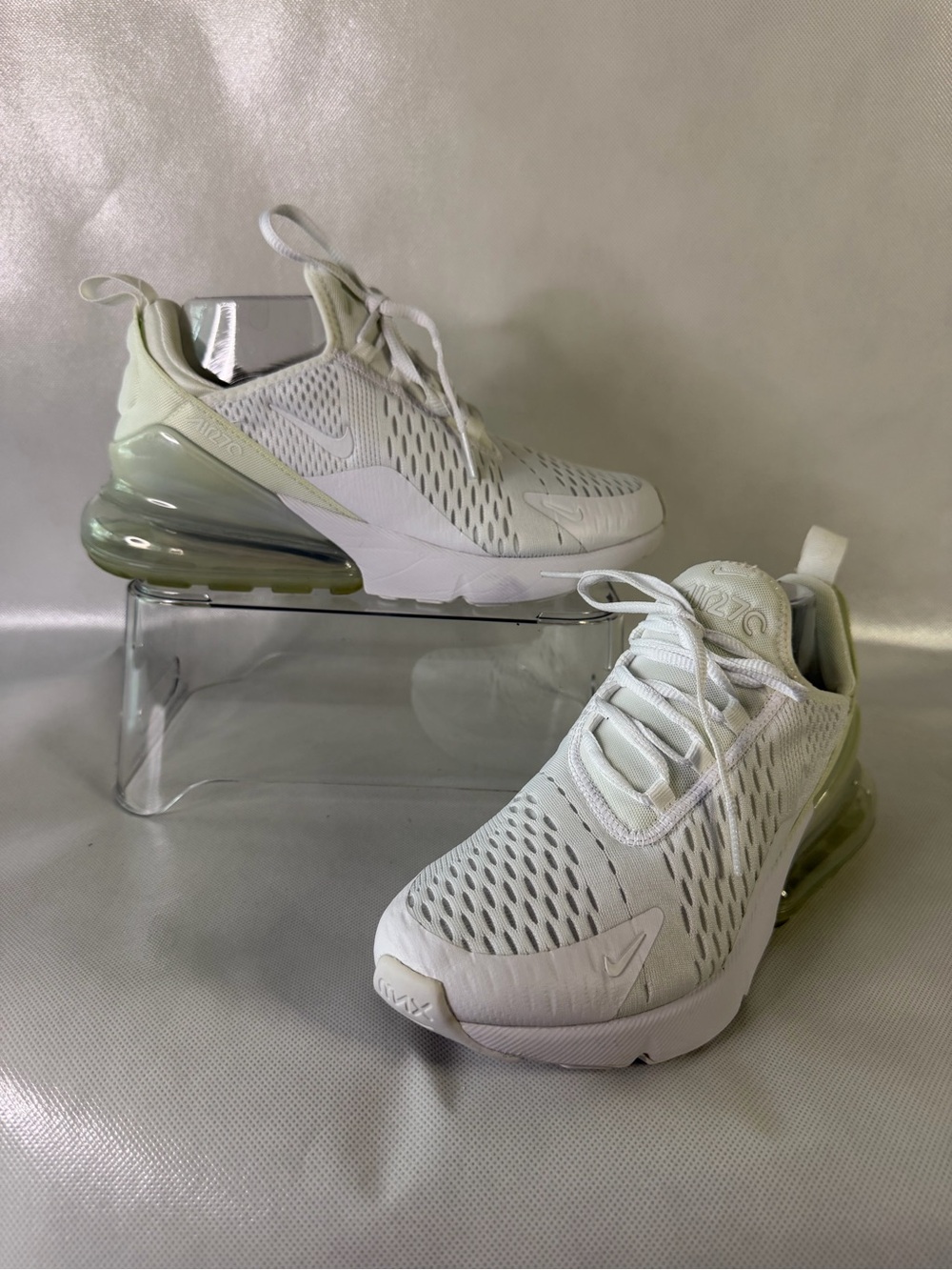 🤍 Nike Air Max 270 White/Sage Sneakers • 6.5Y / Women’s 8